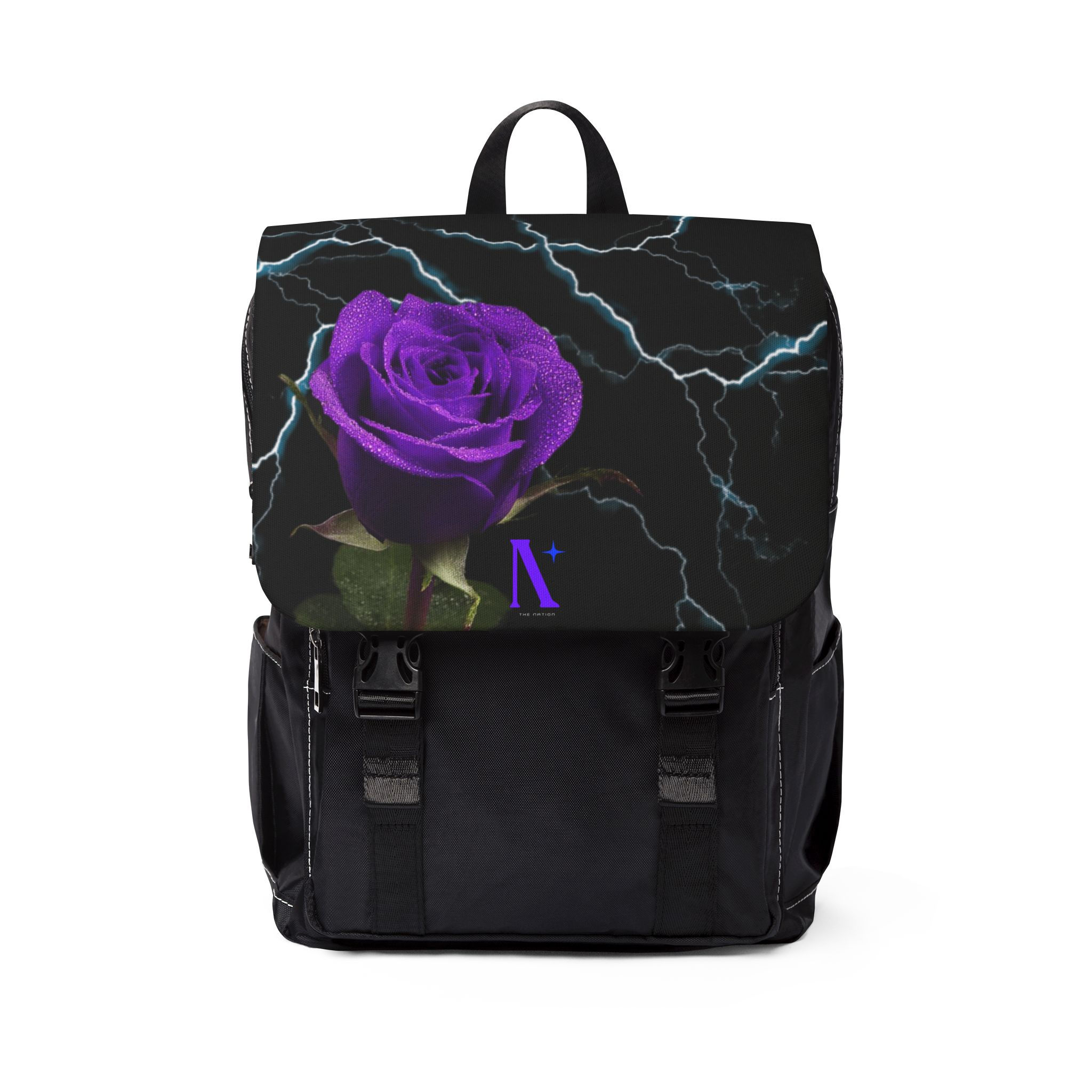 The Nation "Dark Rose" Unisex Casual Shoulder Backpack