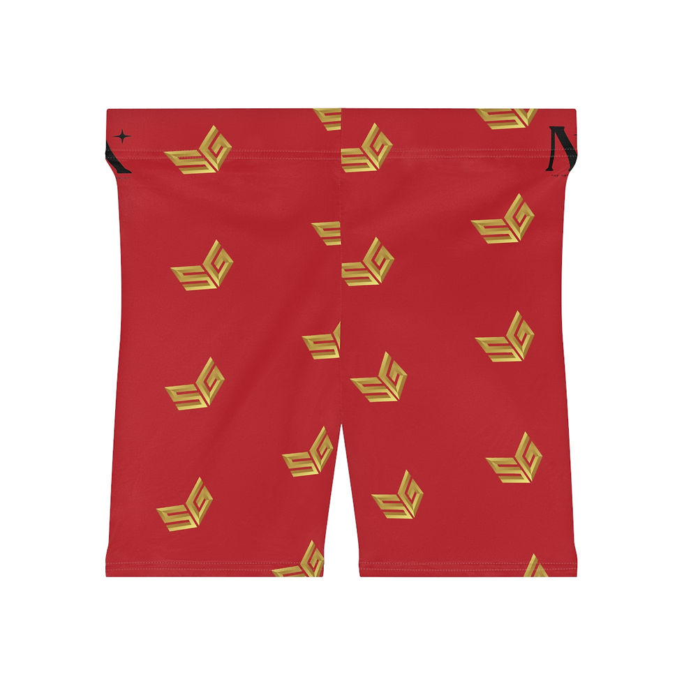 Thumbnail: The Nation "Back To Angel Grove" Red Women's Biker Shorts