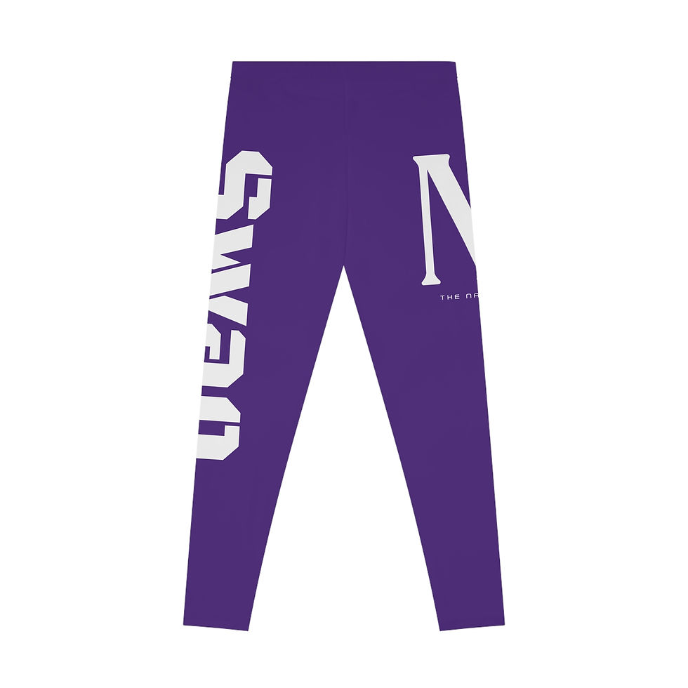 Thumbnail: "The Nation" Purple Leggings