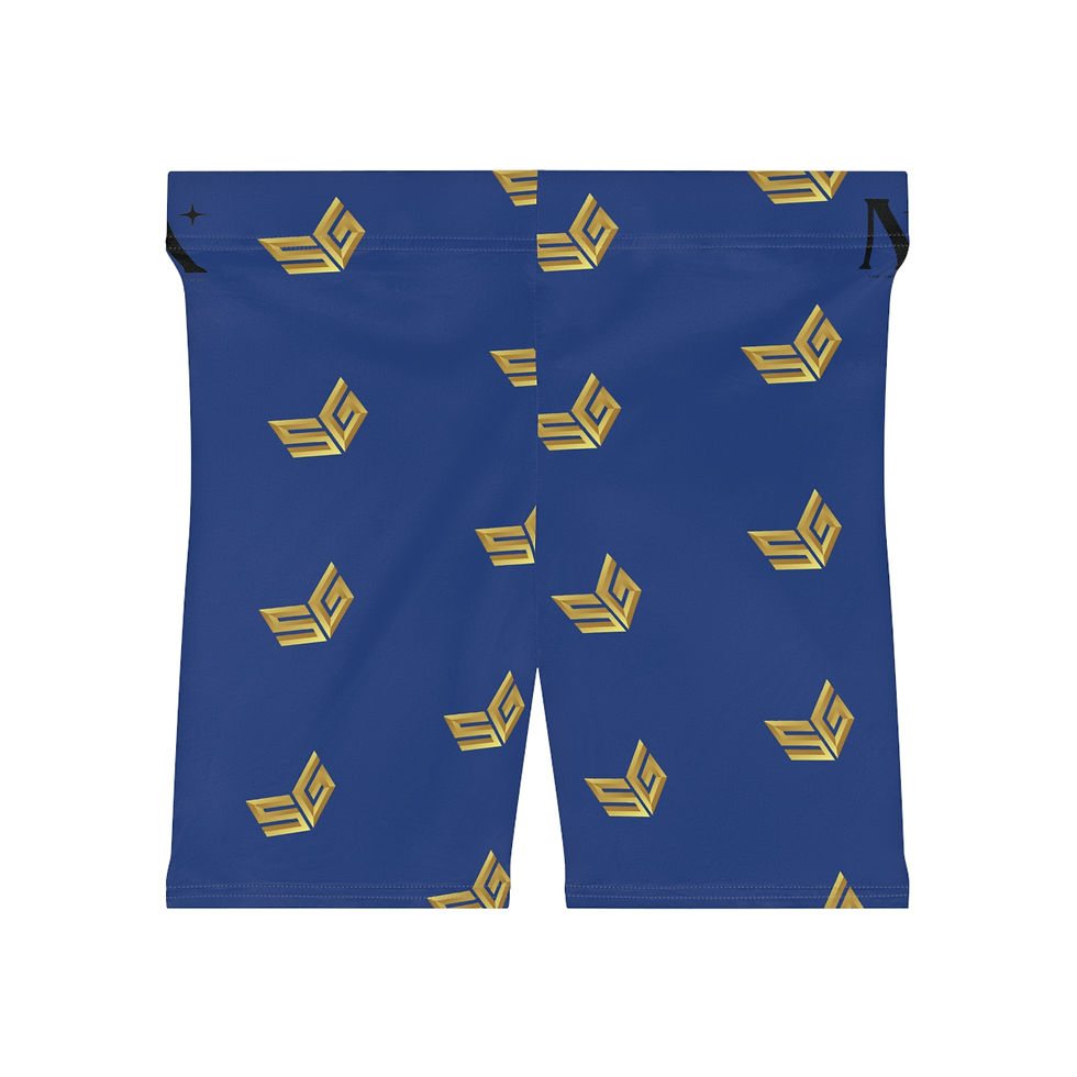 Thumbnail: The Nation "Back To Angel Grove" Blue Women's Biker Shorts