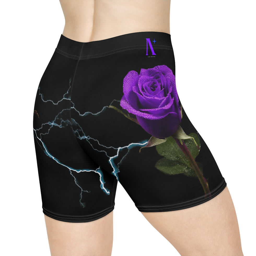 Thumbnail: The Nation "Dark Rose" Women's Biker Shorts