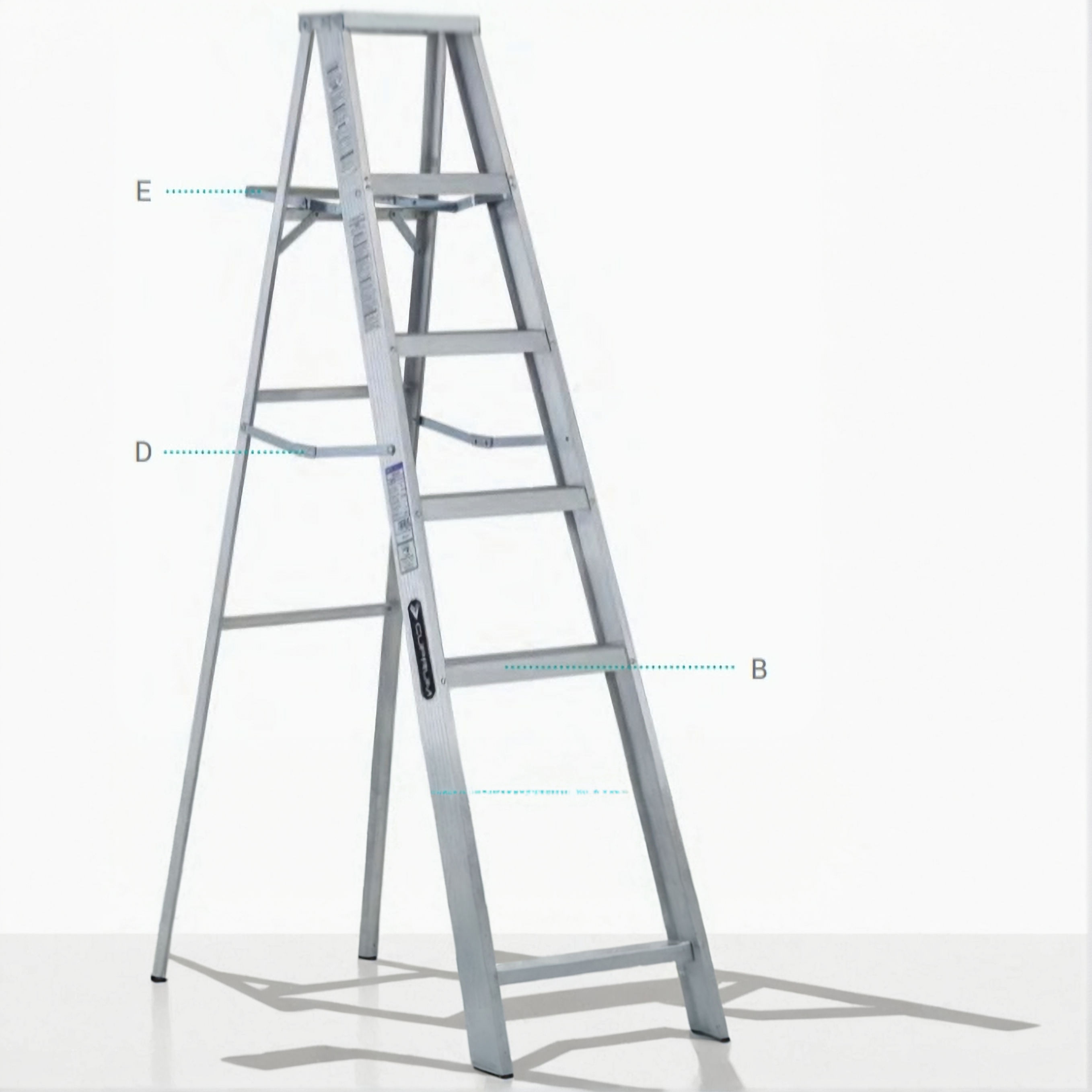 Escalera de tijera en aluminio Tipo II