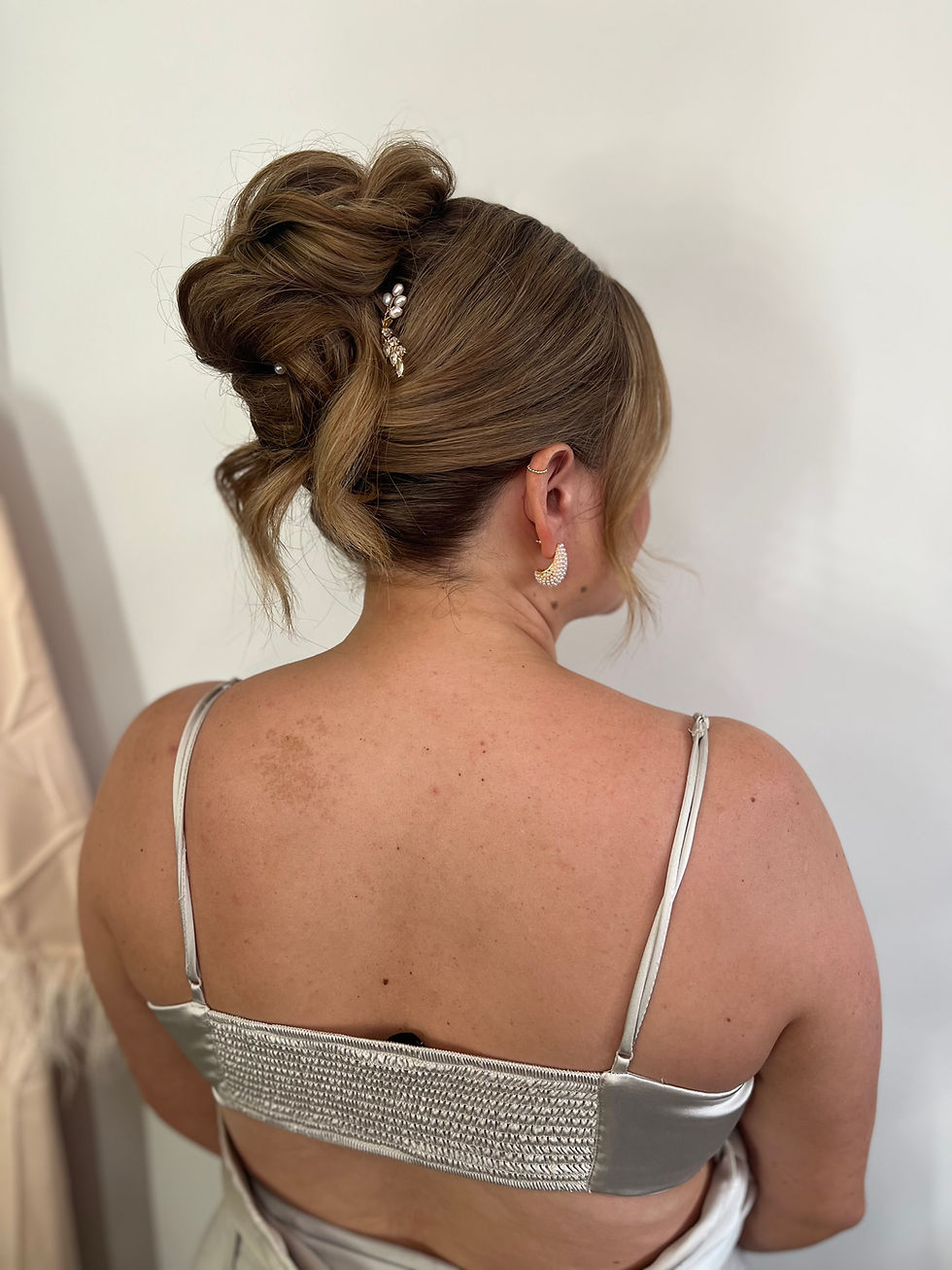 high bun with extensions