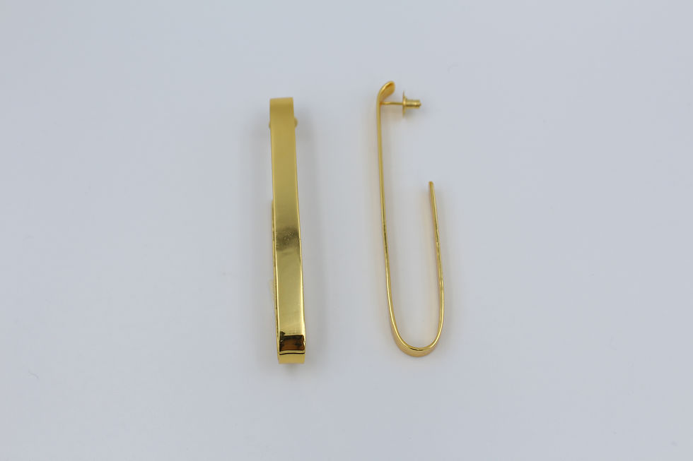 Thumbnail: Minimalist ballet-inspired earrings featuring delicate, ribbon-like curves — elegant, dainty jewelry evoking ballerina grace and lightweight movement, perfect for everyday chic or feminine fashion trends