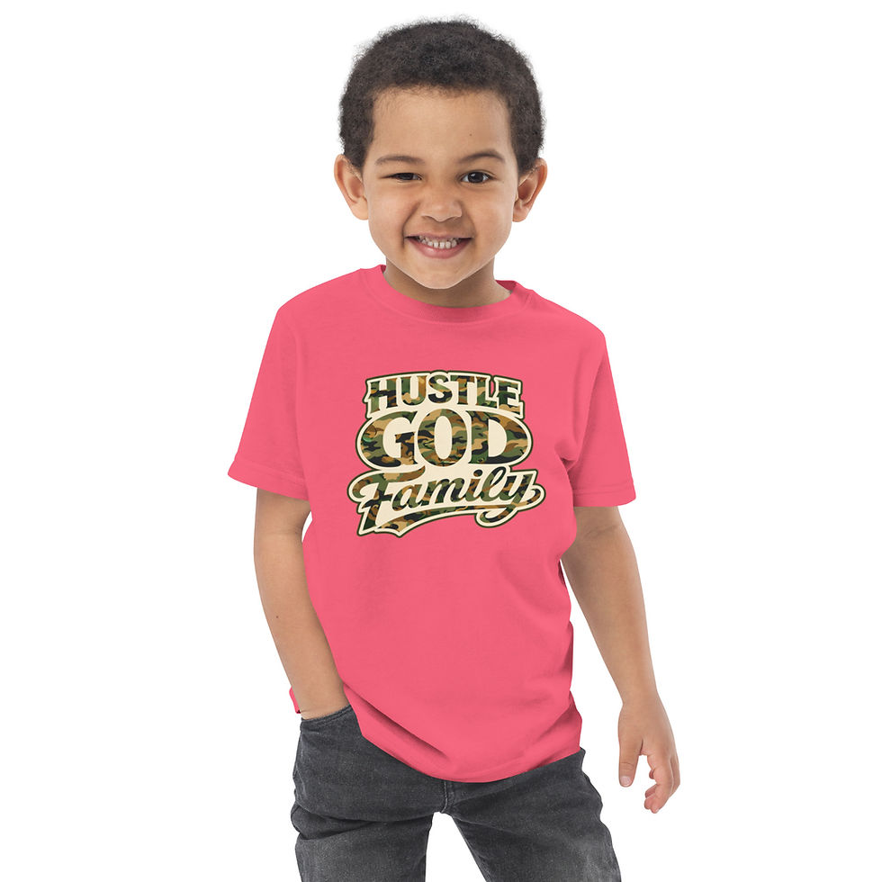 Thumbnail: Toddler HUSTLE GOD FAMILIY T-Shirt