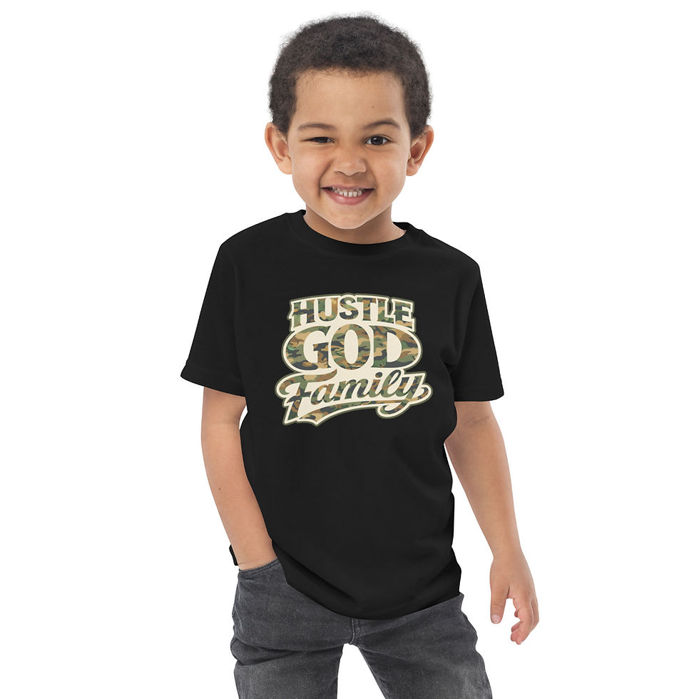 Thumbnail: Toddler HUSTLE GOD FAMILIY T-Shirt