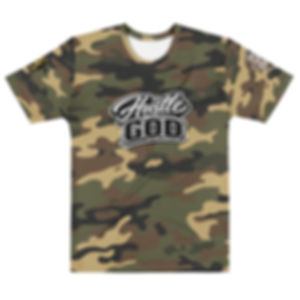 Hustle God Camo T Shirt
