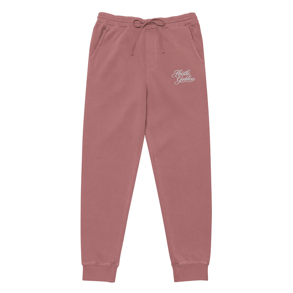 Thumbnail: HUSTLE GODDESS WOMANS SWEAT PANTS (Order One Size Smaller For Slimmer Fit)