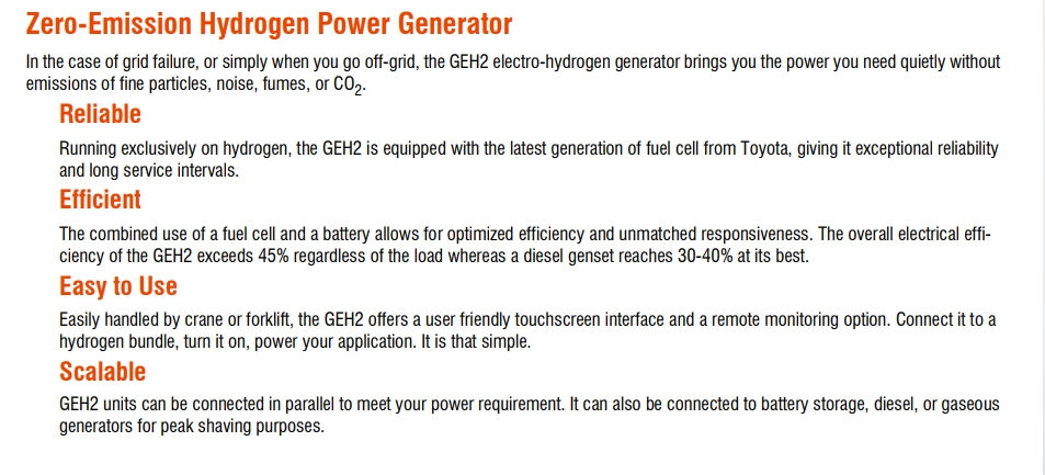 Thumbnail: 80 Kw H2 PowerHouse = 30 homes