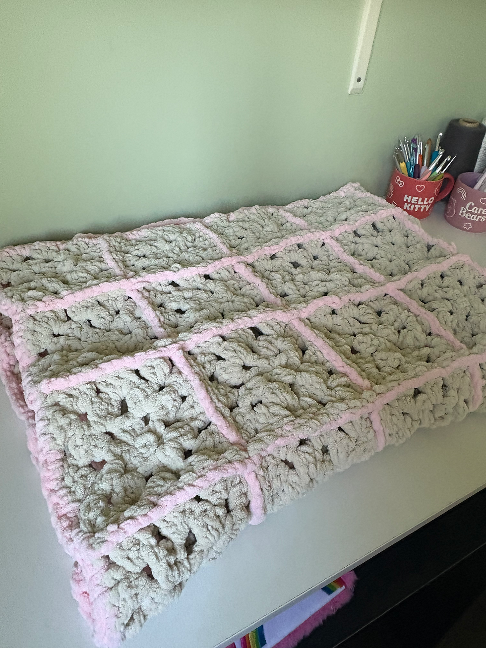 Thumbnail: Large Plush Baby Blanket 
