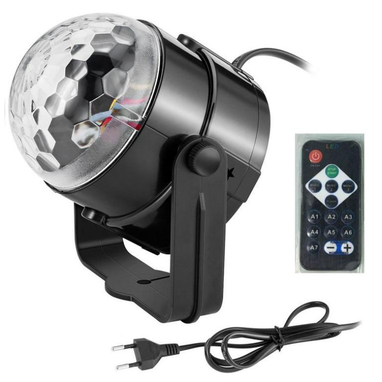 Thumbnail: LED Party Disco Magic Ball RGB KTV Bar Stage Light with Remote Control