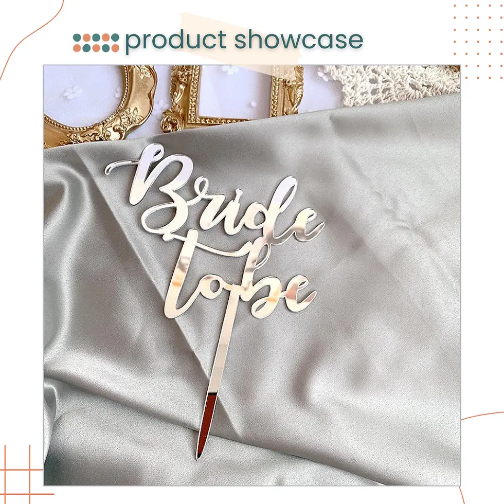 Thumbnail: Bride To Be Cake Topper