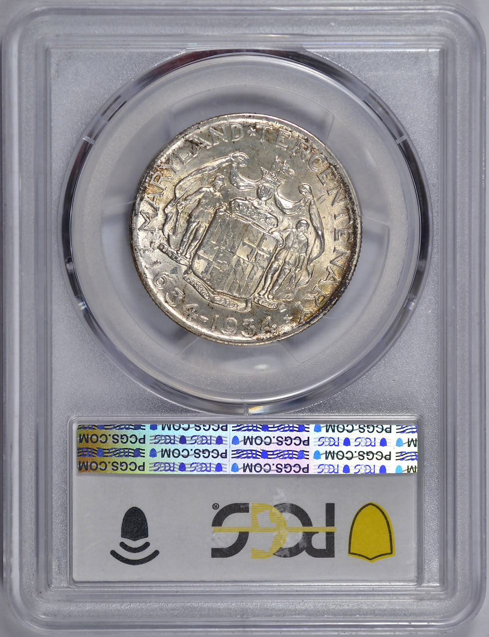 Thumbnail: 1934 MARYLAND HALF DOLLAR PCGS MS66 CHOICE BU COMMEMORATIVE