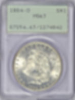 Thumbnail: 1884-O MORGAN SILVER DOLLAR PCGS MS63 OGH RATTLER BU