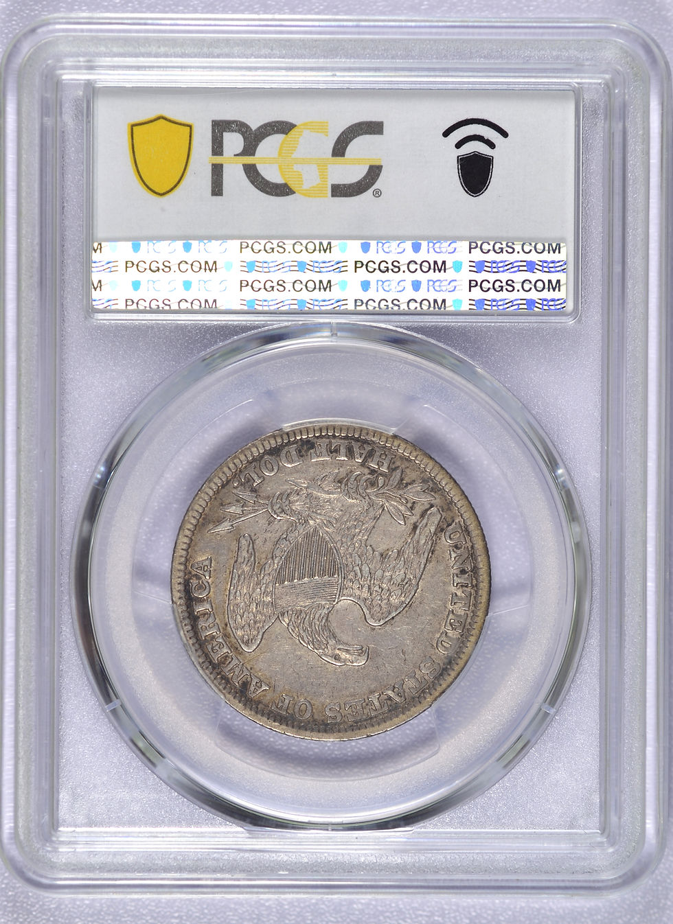 Thumbnail: 1839 CAPPED BUST HALF DOLLAR PCGS XF45 REEDED EDGE NICE