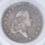 Thumbnail: 1795 FLOWING HAIR HALF DOLLAR PCGS VF30 O-116 BEAUTIFUL