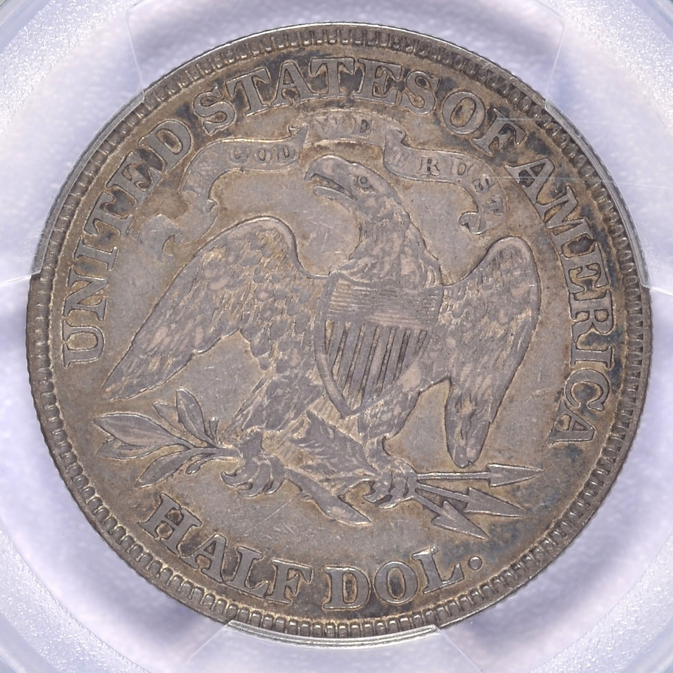 Thumbnail: 1881 SEATED LIBERTY HALF DOLLAR PCGS VF30 CAC BEAUTIFUL ORIGINAL
