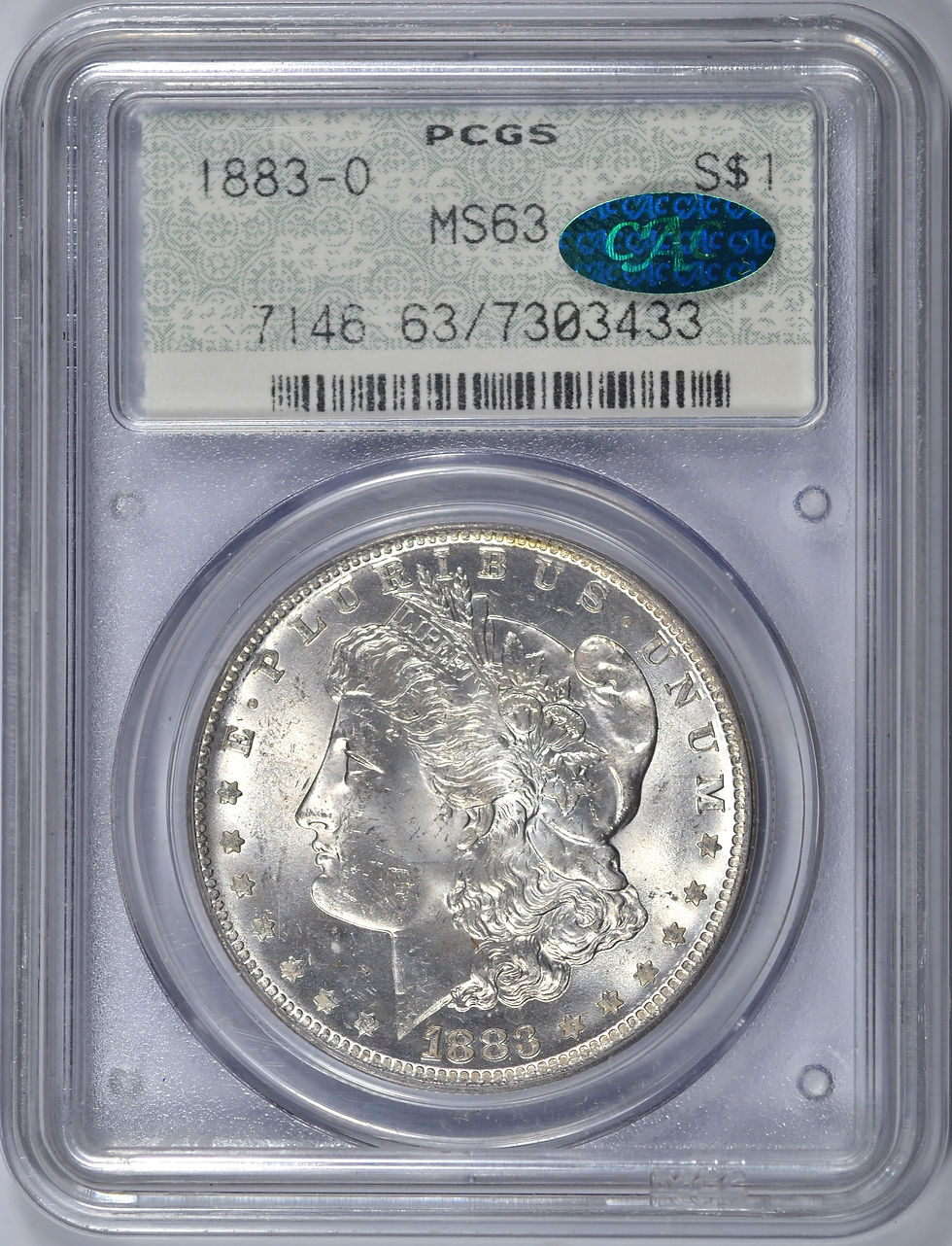 Thumbnail: 1883-O MORGAN SILVER DOLLAR PCGS MS63 CAC DOILY OGH BLAST WHITE