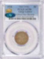 Thumbnail: 1858 FLYING EAGLE CENT PCGS AU50 CAC DDO LL DOUBLE DIE NICE COIN