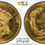 Thumbnail: 1855 $3 THREE DOLLAR PRINCESS GOLD PCGS MS61 CHOICE COIN BEAUTIFUL