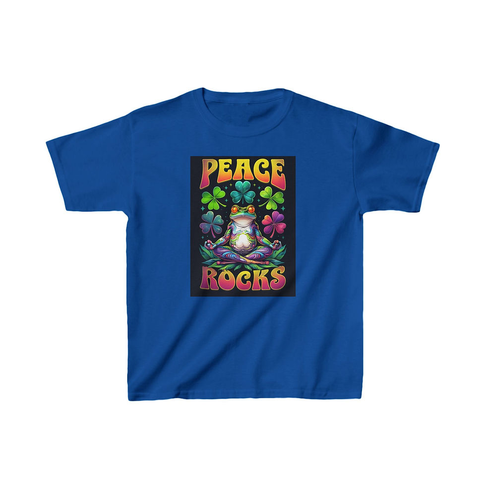 Thumbnail: Kids Heavy Cotton™ Tee - Peace Rocks