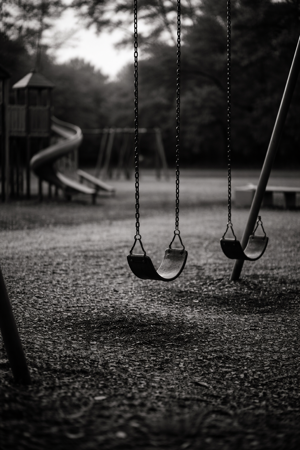 A playground with no children.