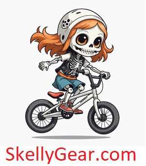 Thumbnail: Rocking Skelly Girl on a Bicycle