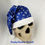 Thumbnail: 12 ft Skeleton Blue white and silver Star of David Hanukkah Santa hat.