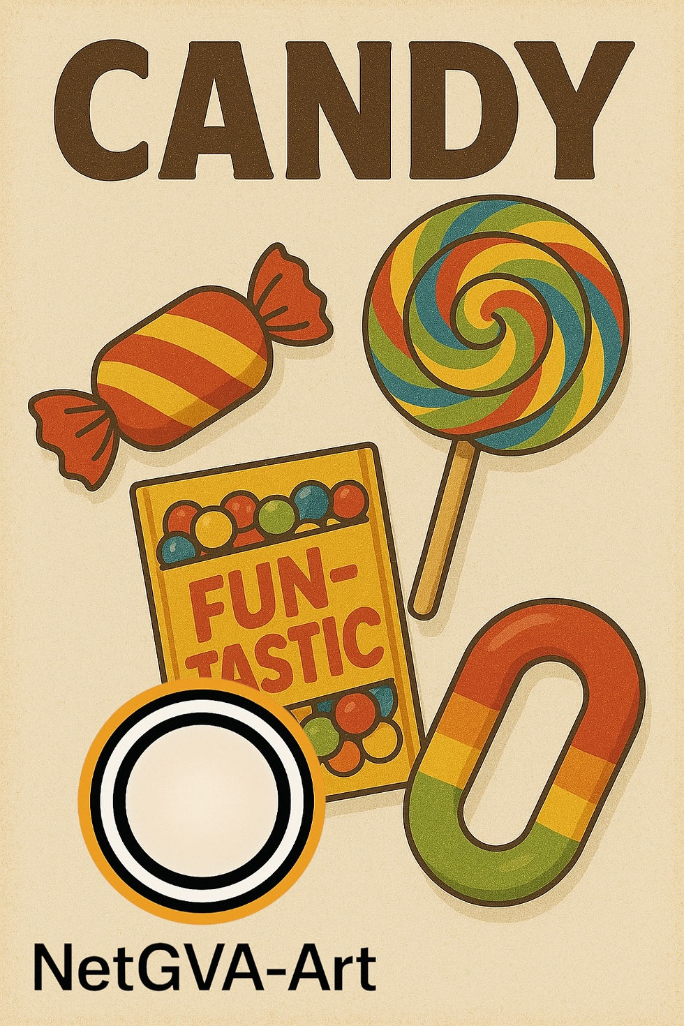 Affiche Colorée – Candy Fun-Tastic