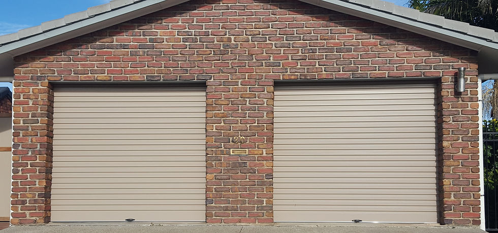 2x B&D S1 Roller doors with blank curtains in West Lakes
