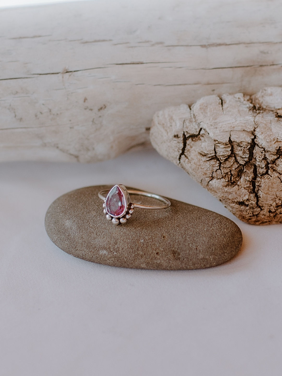 Amethyst Drop Ring