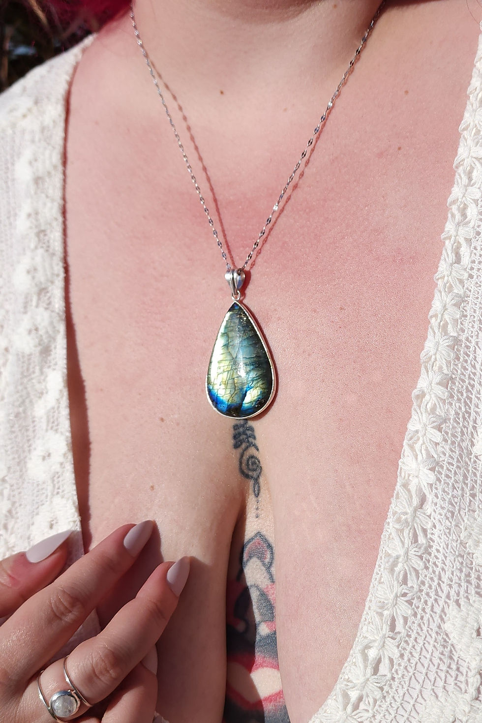 Thumbnail: Drop Labradorite Necklace