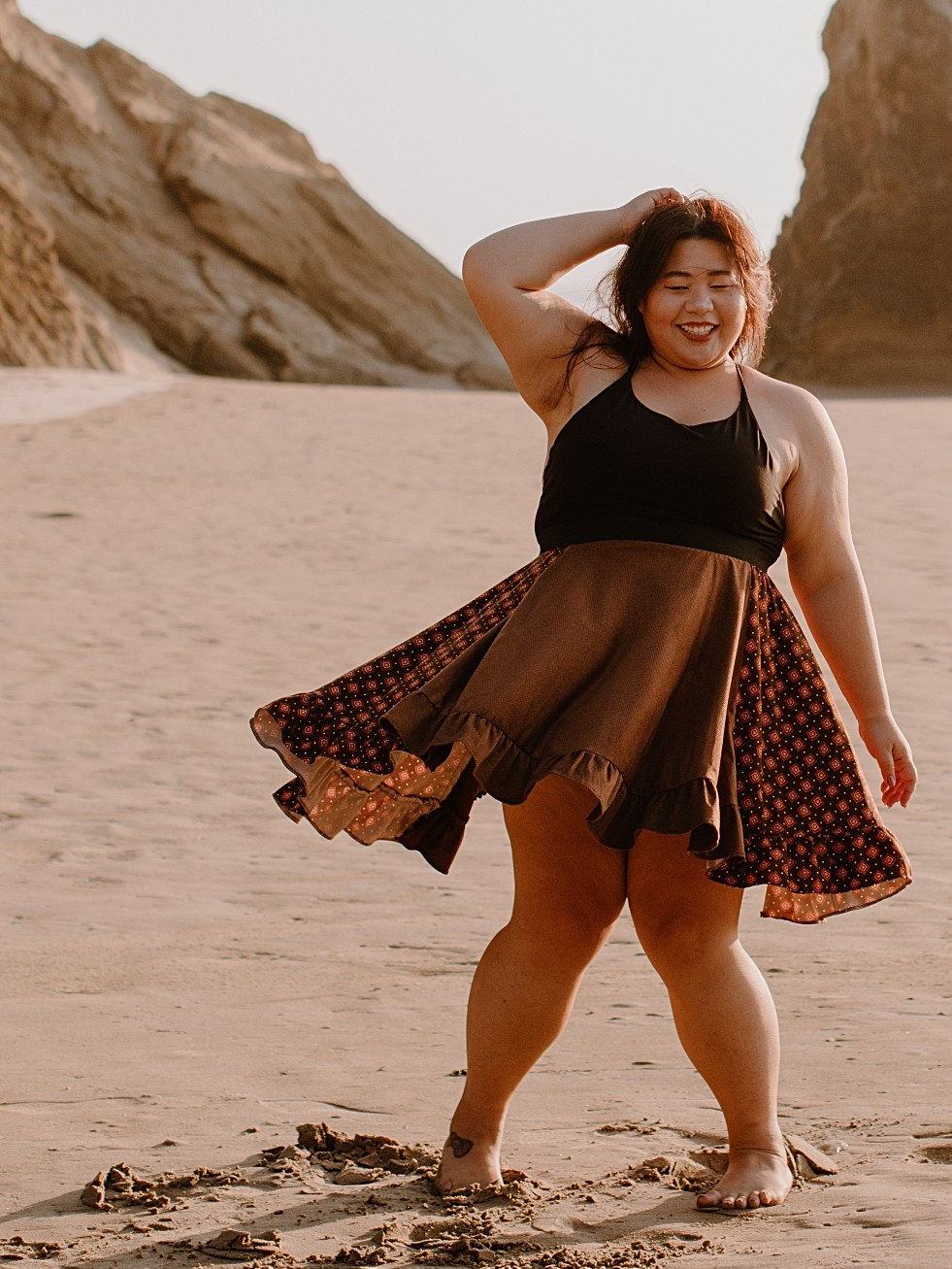 Two-Tone Vintage Skirt