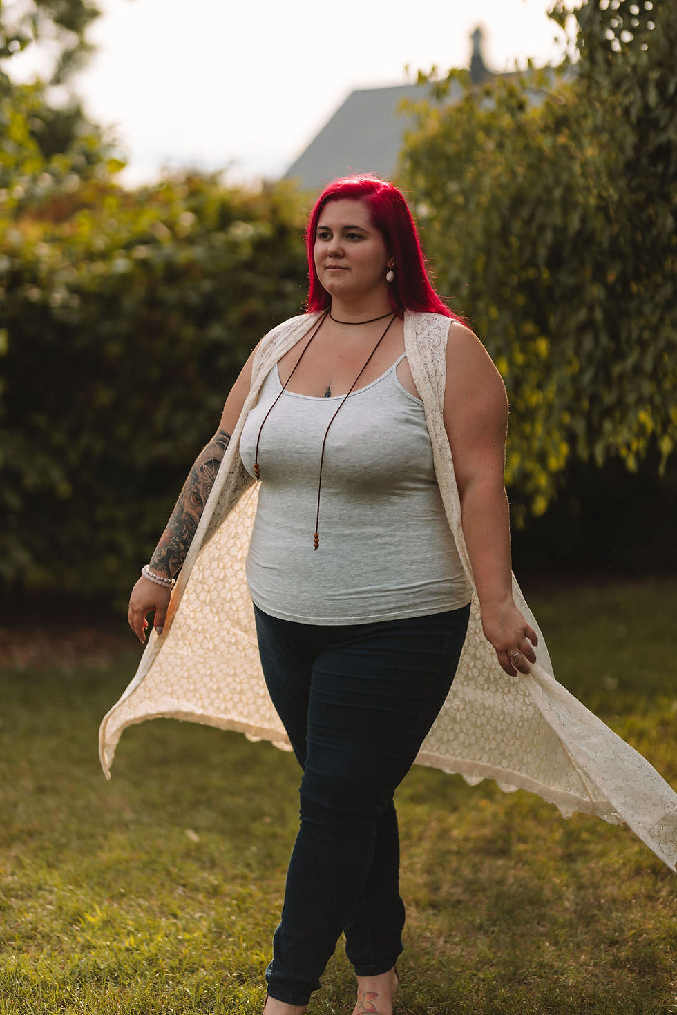 Thumbnail: Cream Lace Cardigan