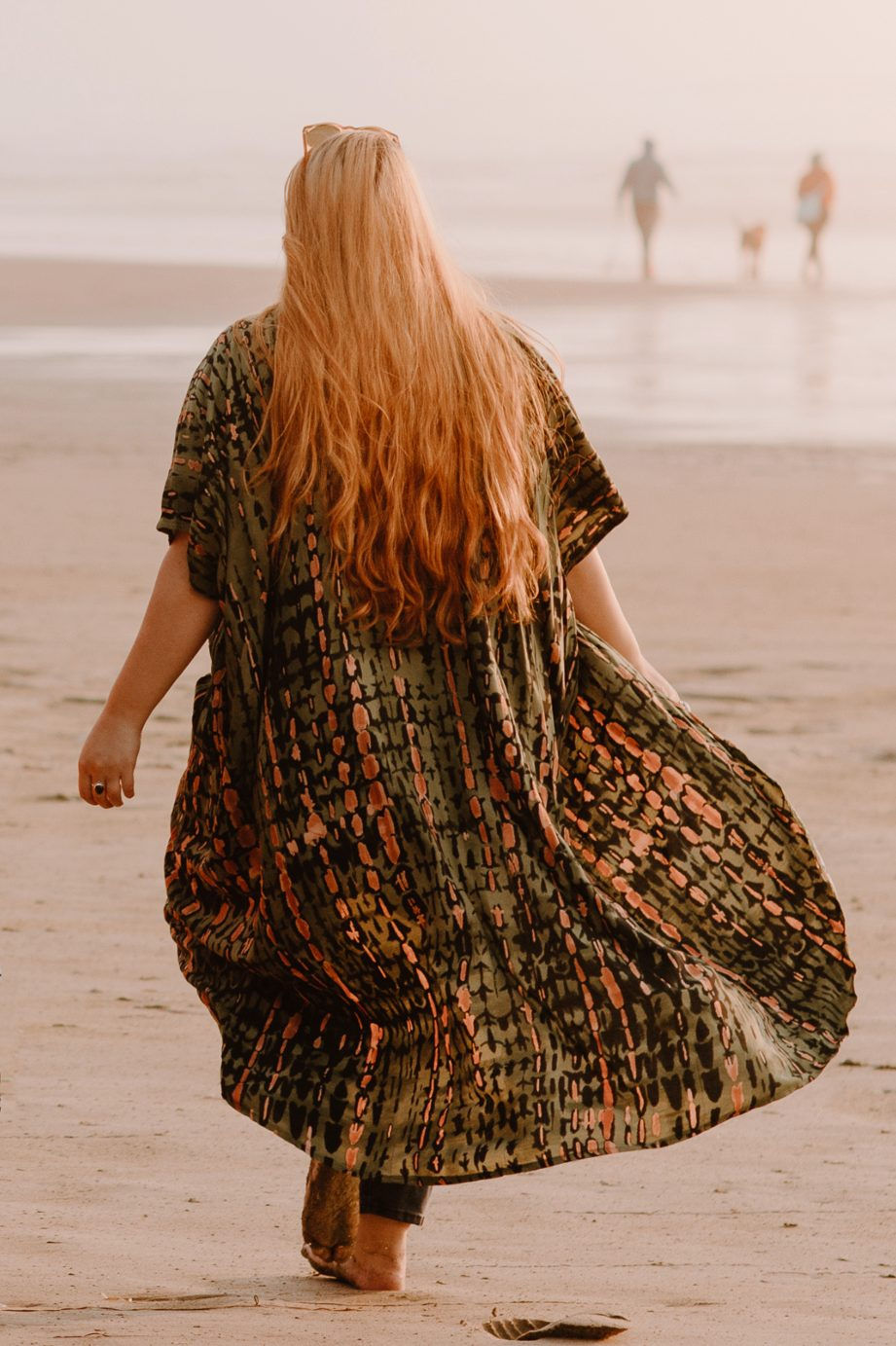 Thumbnail: Kaki Tie-Dye Kimono