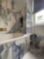 Blue Marble Effect Bathroom