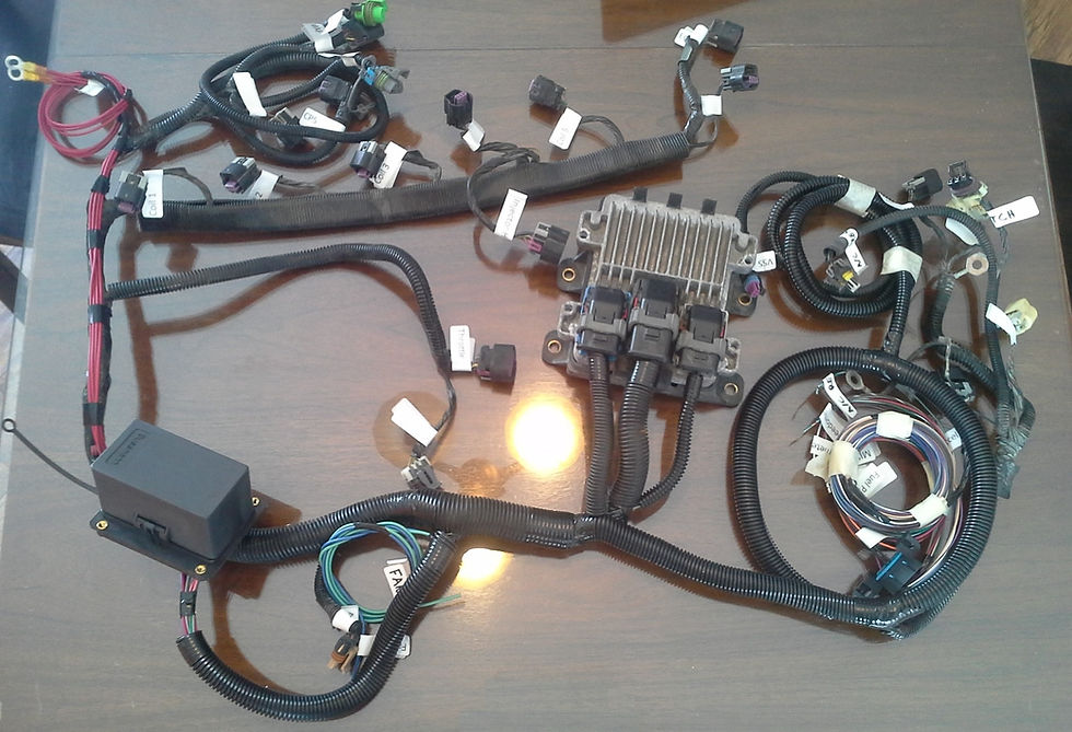 Inline Rework Images GM Atlas Engine Conversion Harness Rework and Tuning | Lime Swap