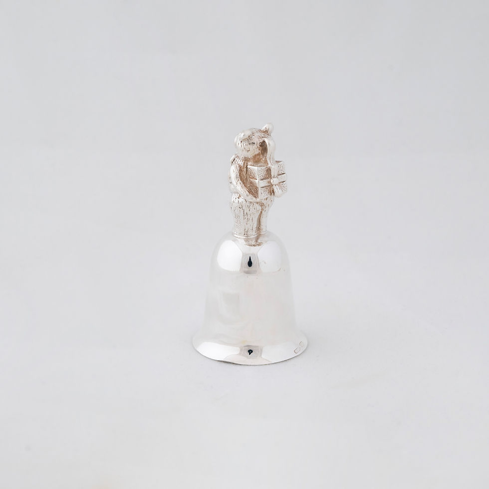 Miniatura: SINO DE MESA COM URSO