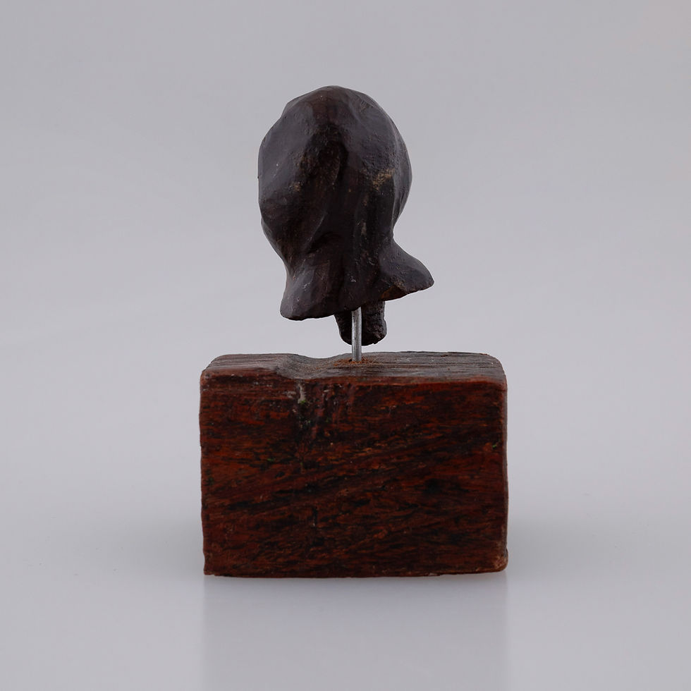Miniatura: CABEÇA DE MENINO EM MADEIRA