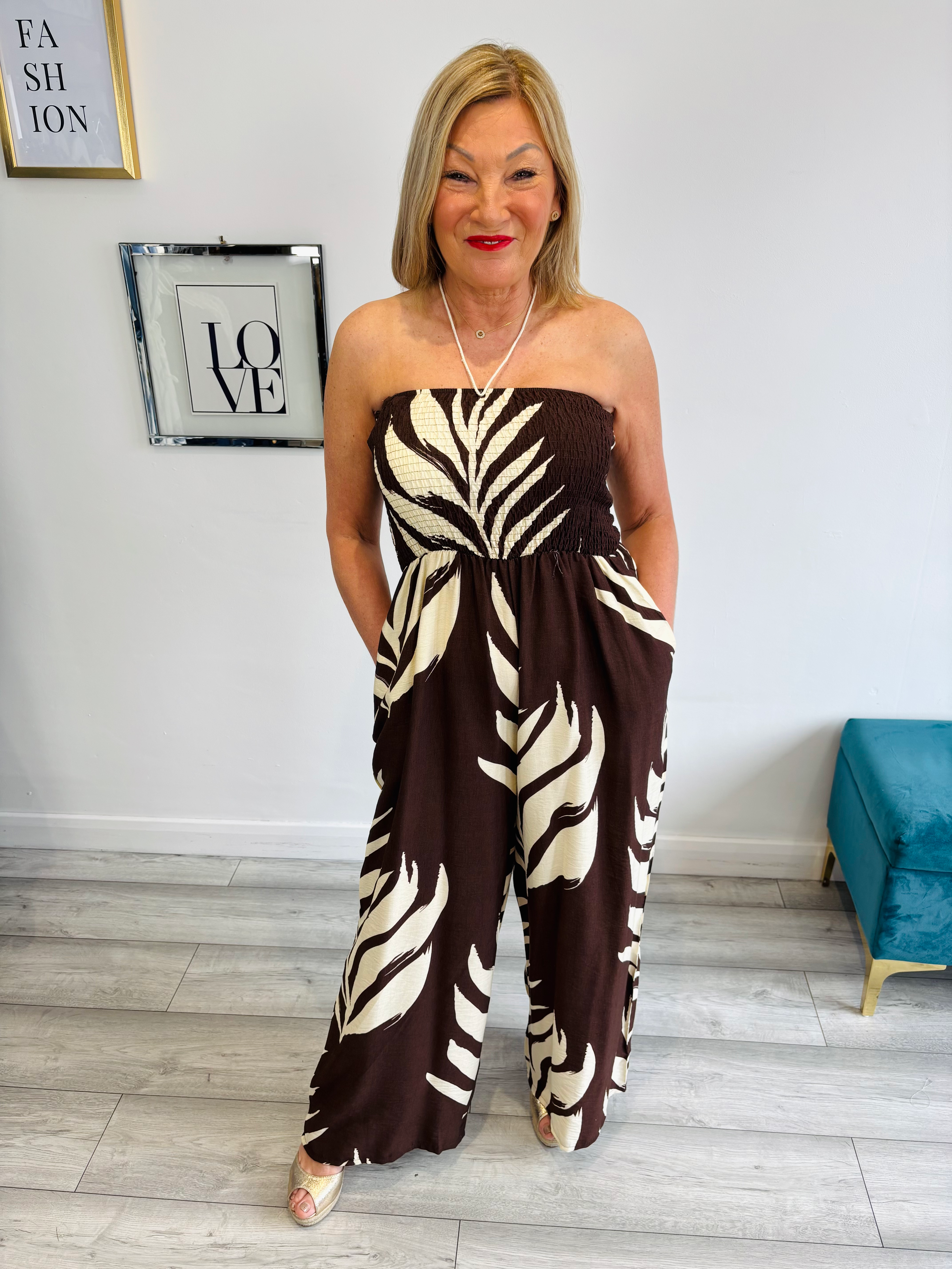 The Tulum Jumpsuit - Chocolate