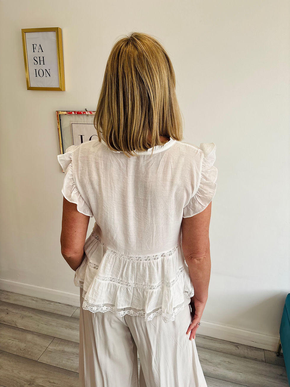 Thumbnail: Willow Smock Top - White
