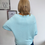 Thumbnail: Slouch Batwing Knit Jumper - Baby Blue
