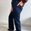 Thumbnail: Miss F Pocket Wide Leg Jean - Dark Blue 