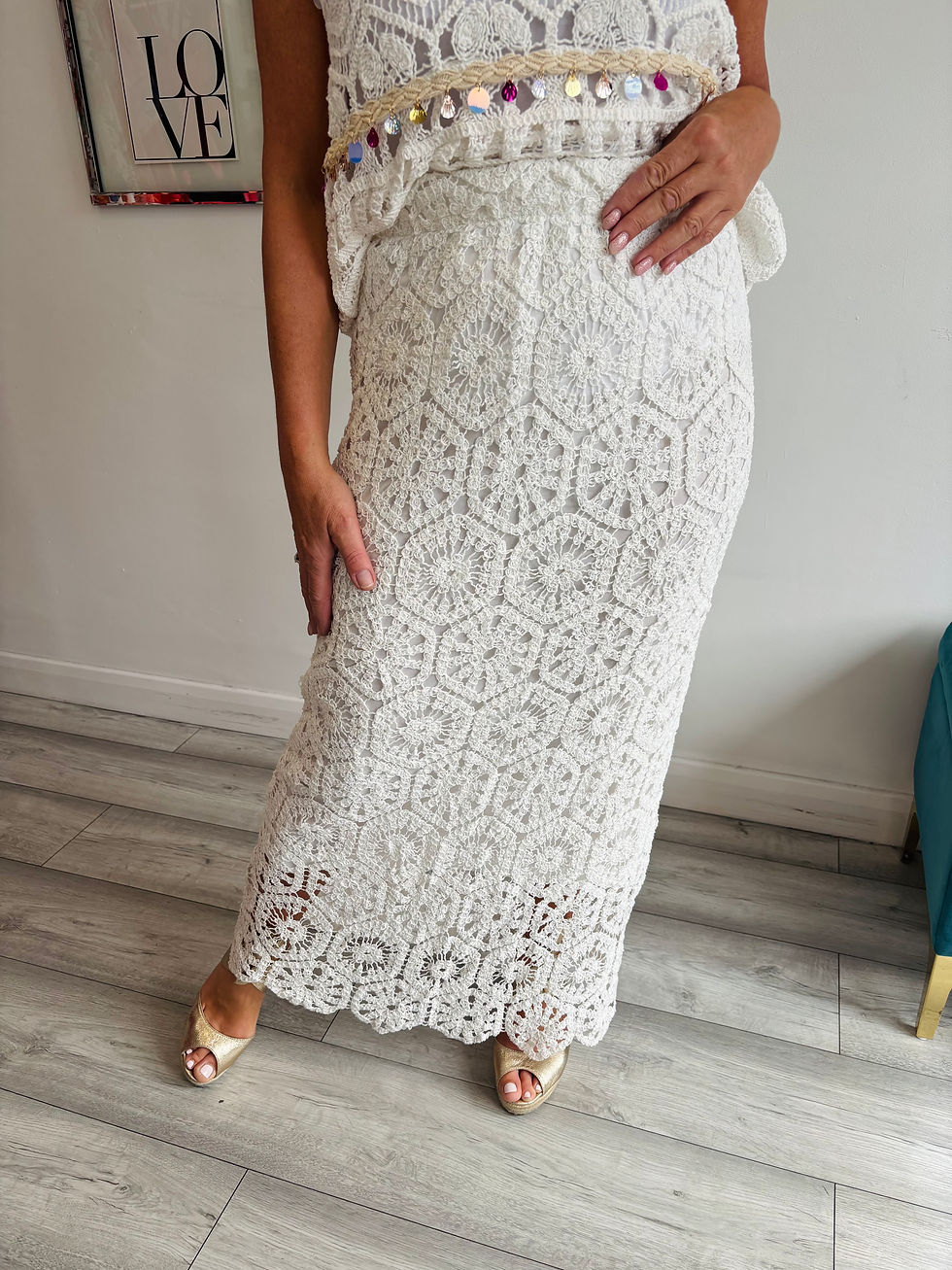 Thumbnail: Nalu Crochet Maxi Skirt