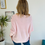 Thumbnail: Slouch Batwing Knit Jumper - Pink
