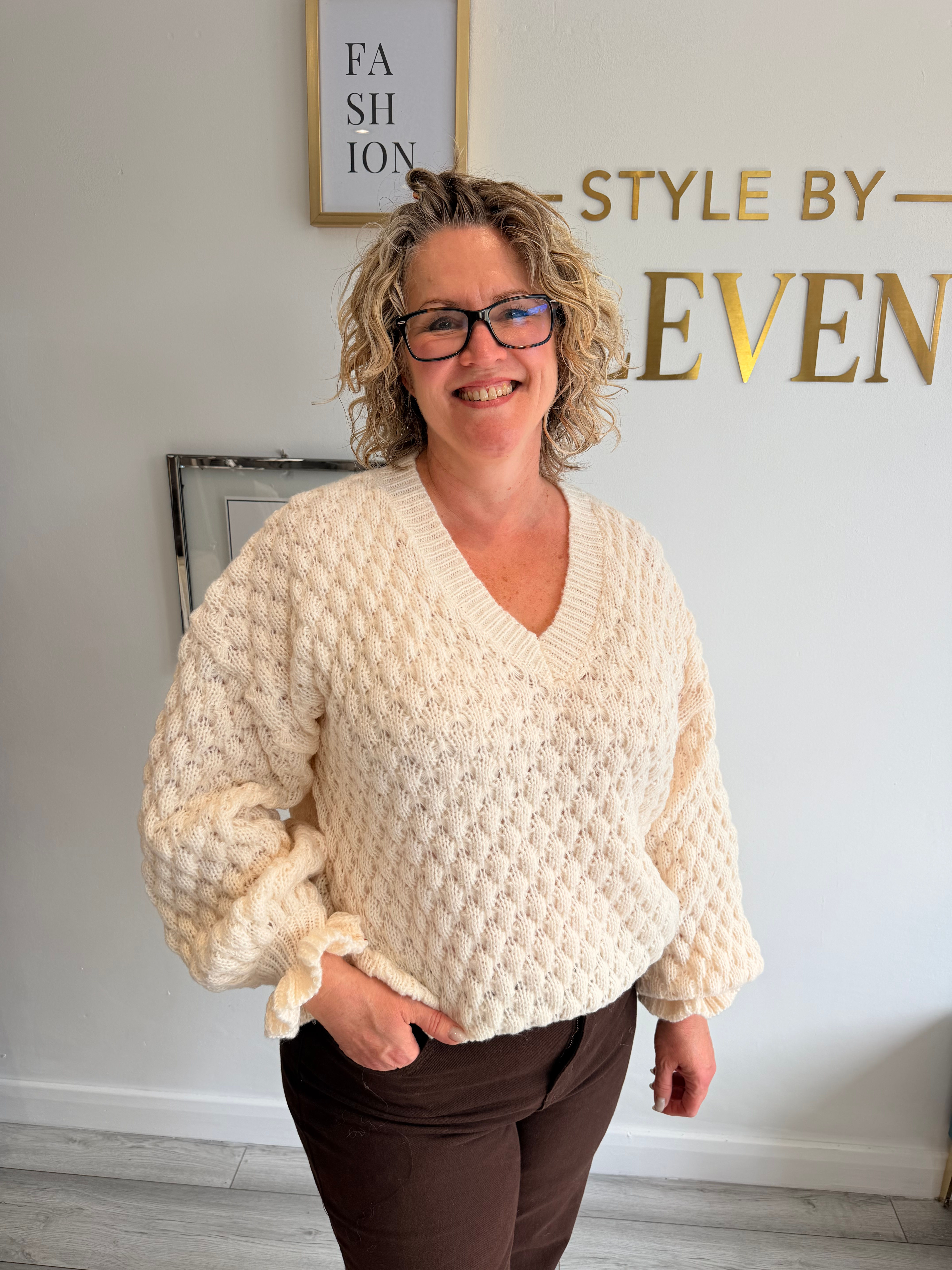 The Harper Chunky Knit - Cream