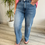 Thumbnail: Miss F Wide Leg PETITE Jean - Acid Blue 