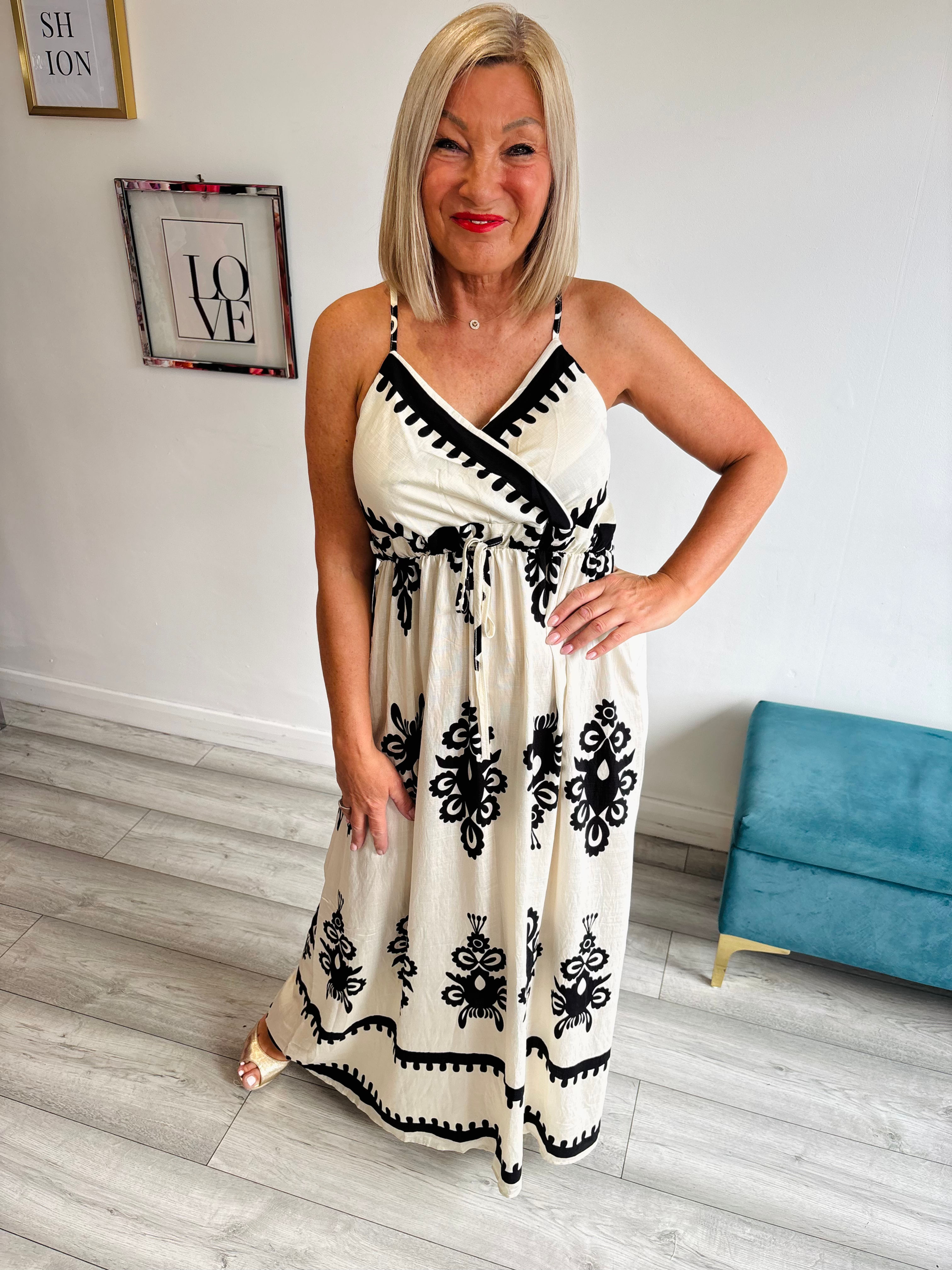 Fleur Maxi Dress - Black