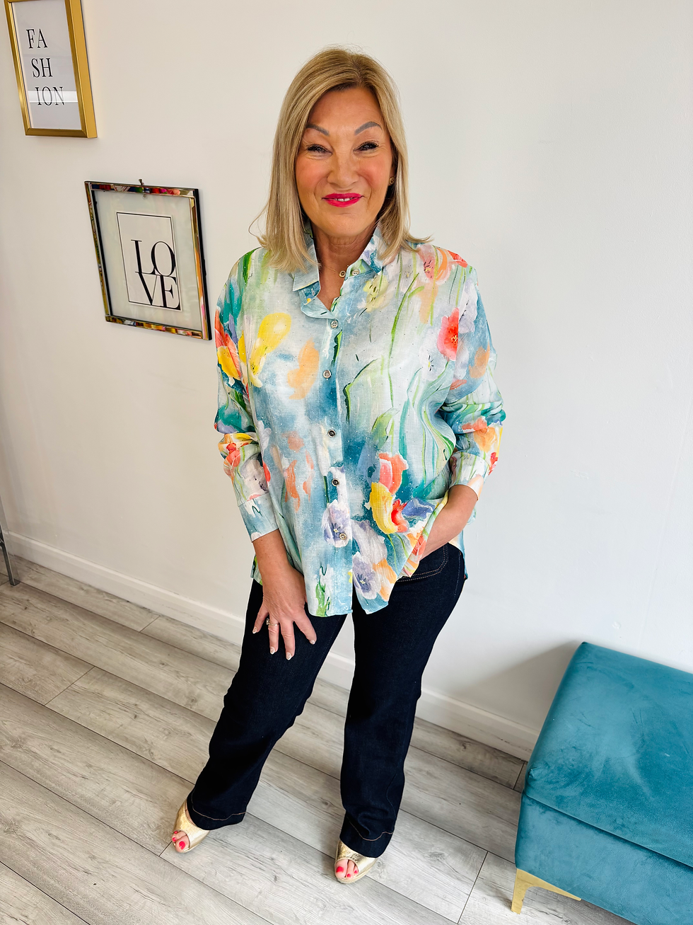 Thumbnail: Bonnie Spring Bloom Diamanté Shirt 