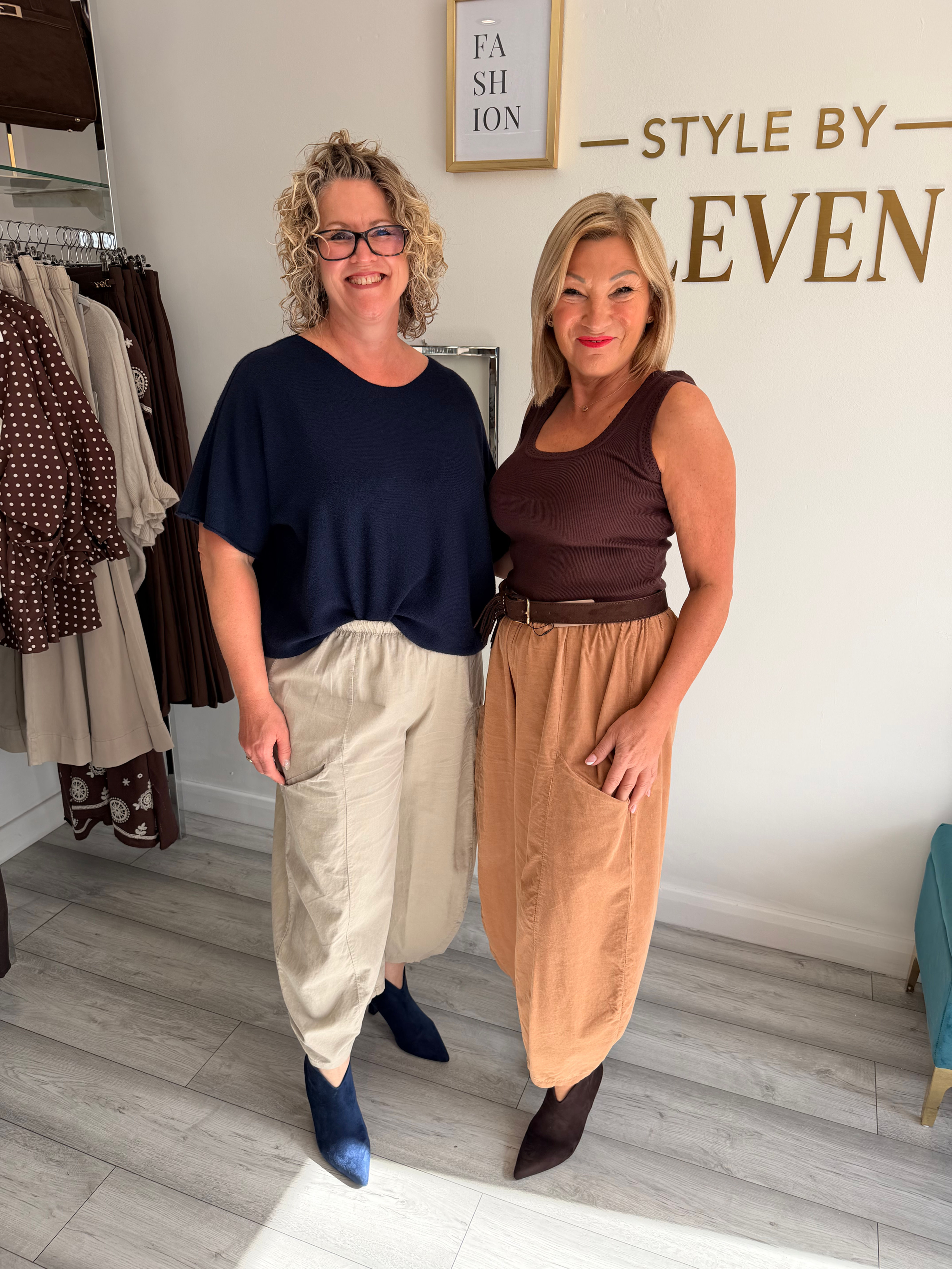 Poppy Cord Harem Trousers - Beige